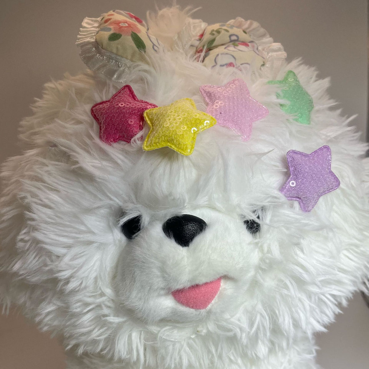 Cute Pet Hair Clip with Glitter Stars for Dogs